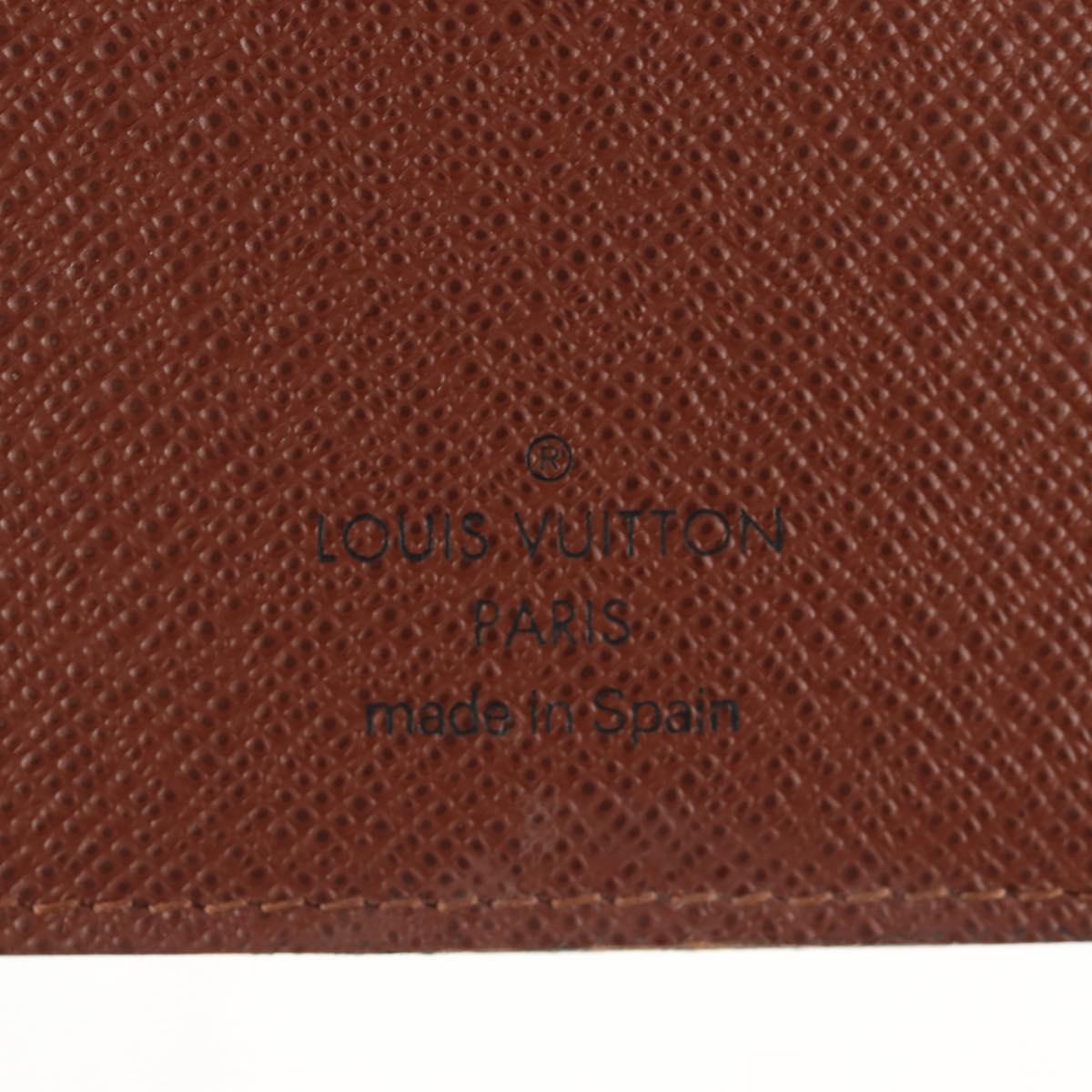 LOUIS VUITTON Monogram Agenda Bureau Day Planner Cover R20100 LV Auth 154869A