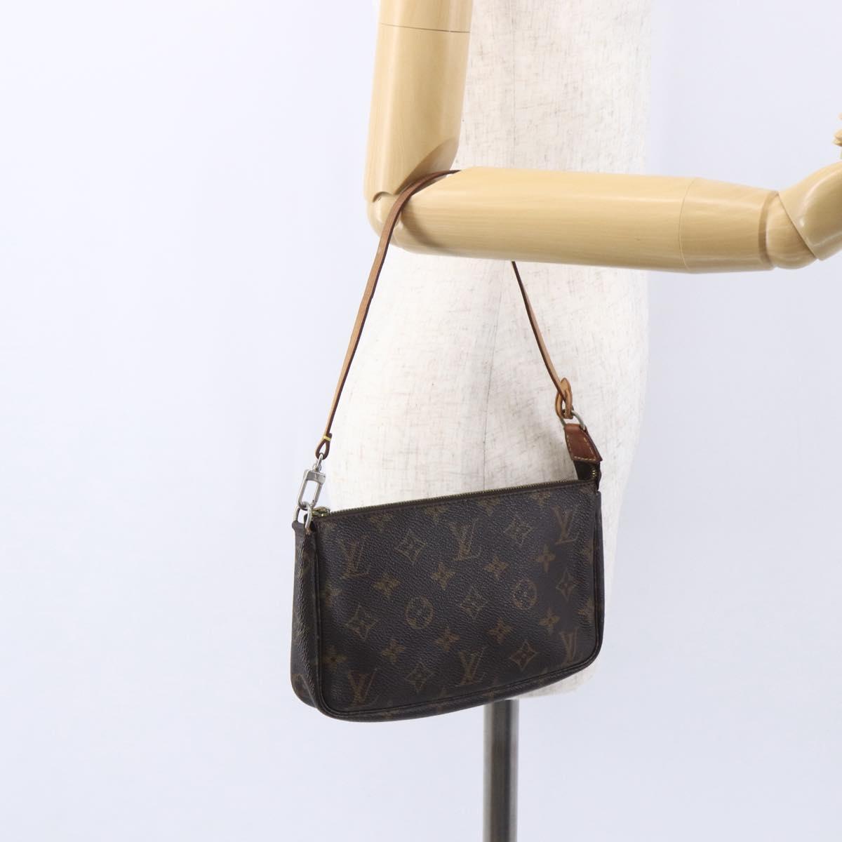 LOUIS VUITTON Monogram Pochette Accessoires Pouch M51980 LV Auth 154874