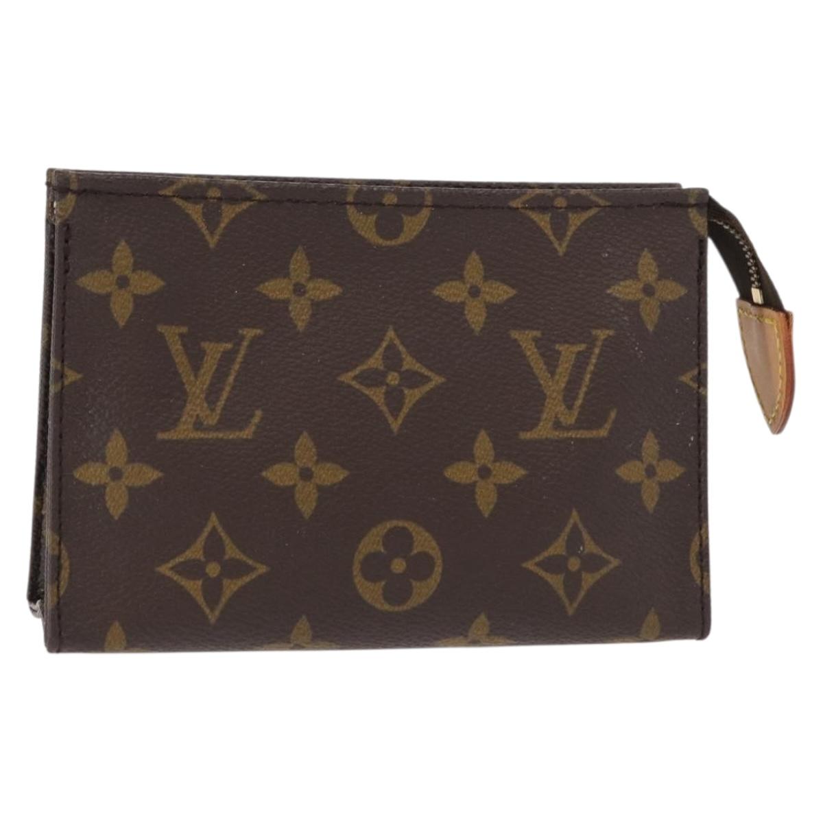 LOUIS VUITTON Monogram Poche Toilette 15 Pouch M47546 LV Auth 154877
