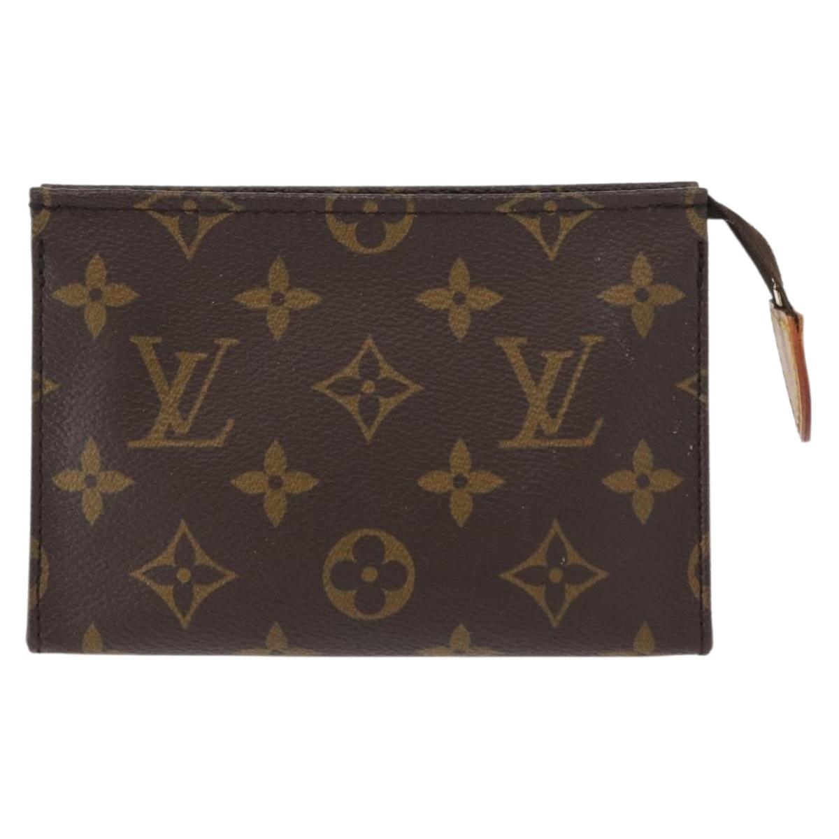 LOUIS VUITTON Monogram Poche Toilette 15 Pouch M47546 LV Auth 154877