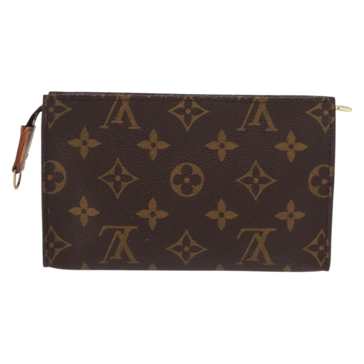 LOUIS VUITTON Monogram Bucket PM Accessory Pouch LV Auth 154881