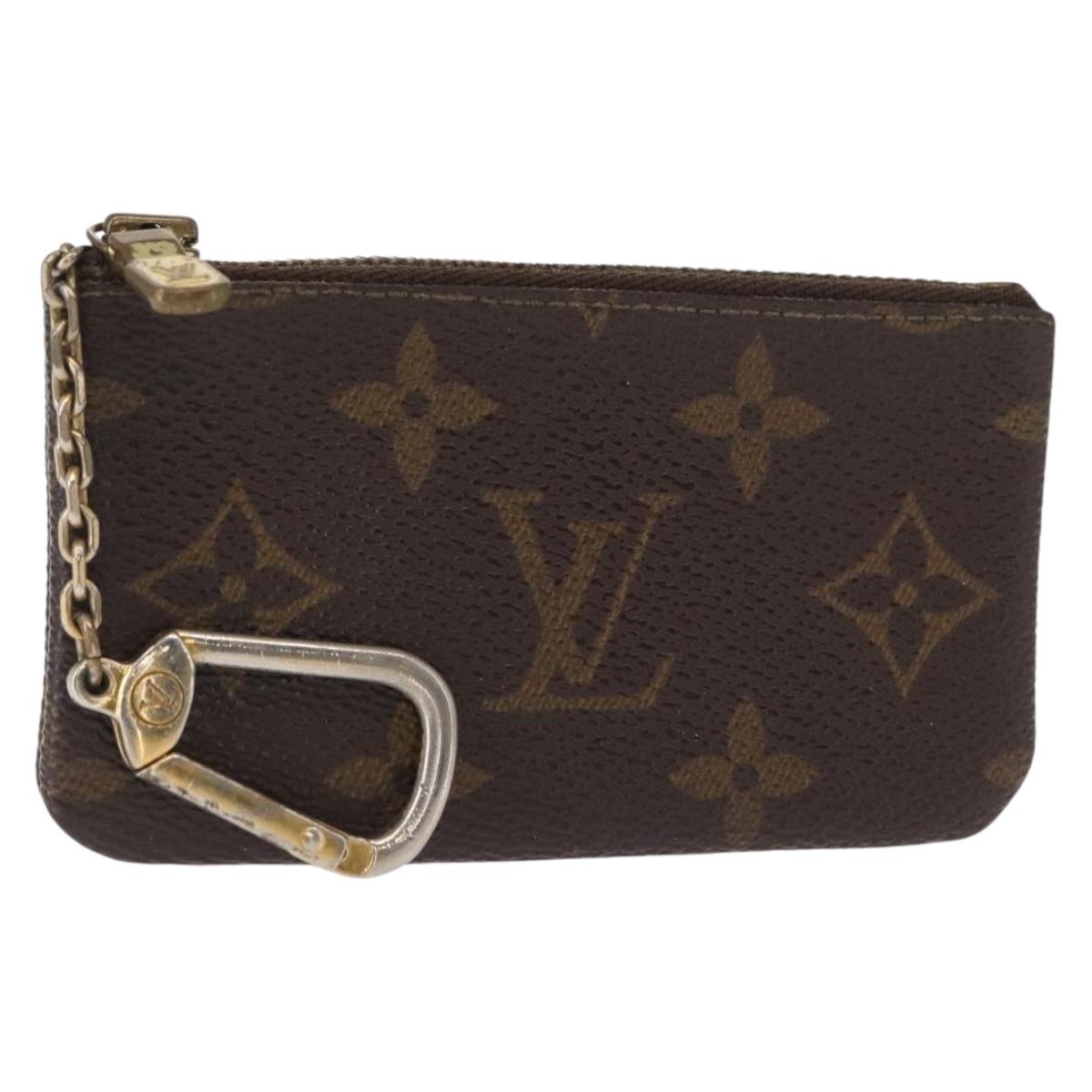 LOUIS VUITTON Monogram Pochette Cles Coin Purse M60033 LV Auth 154883