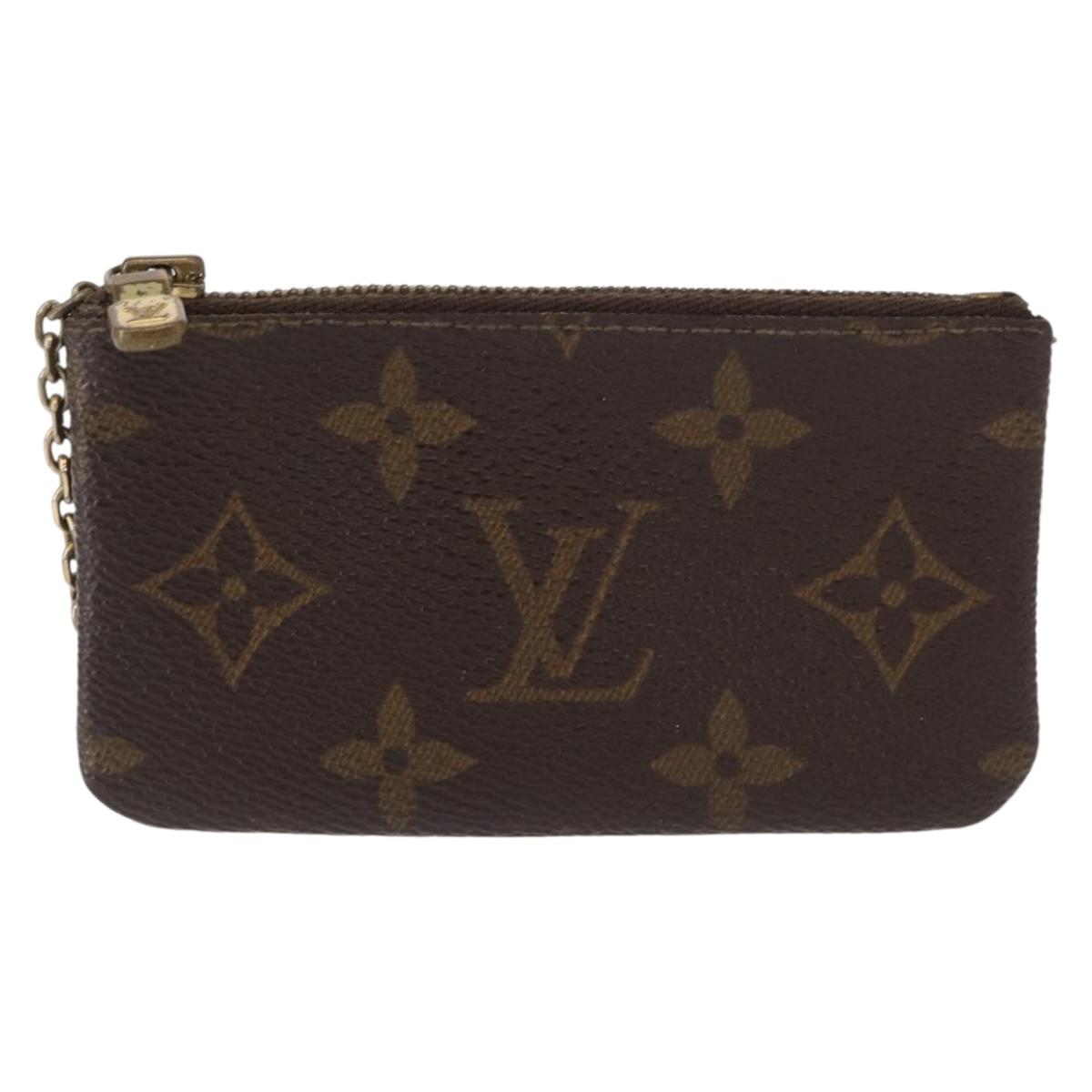 LOUIS VUITTON Monogram Pochette Cles Coin Purse M60033 LV Auth 154883