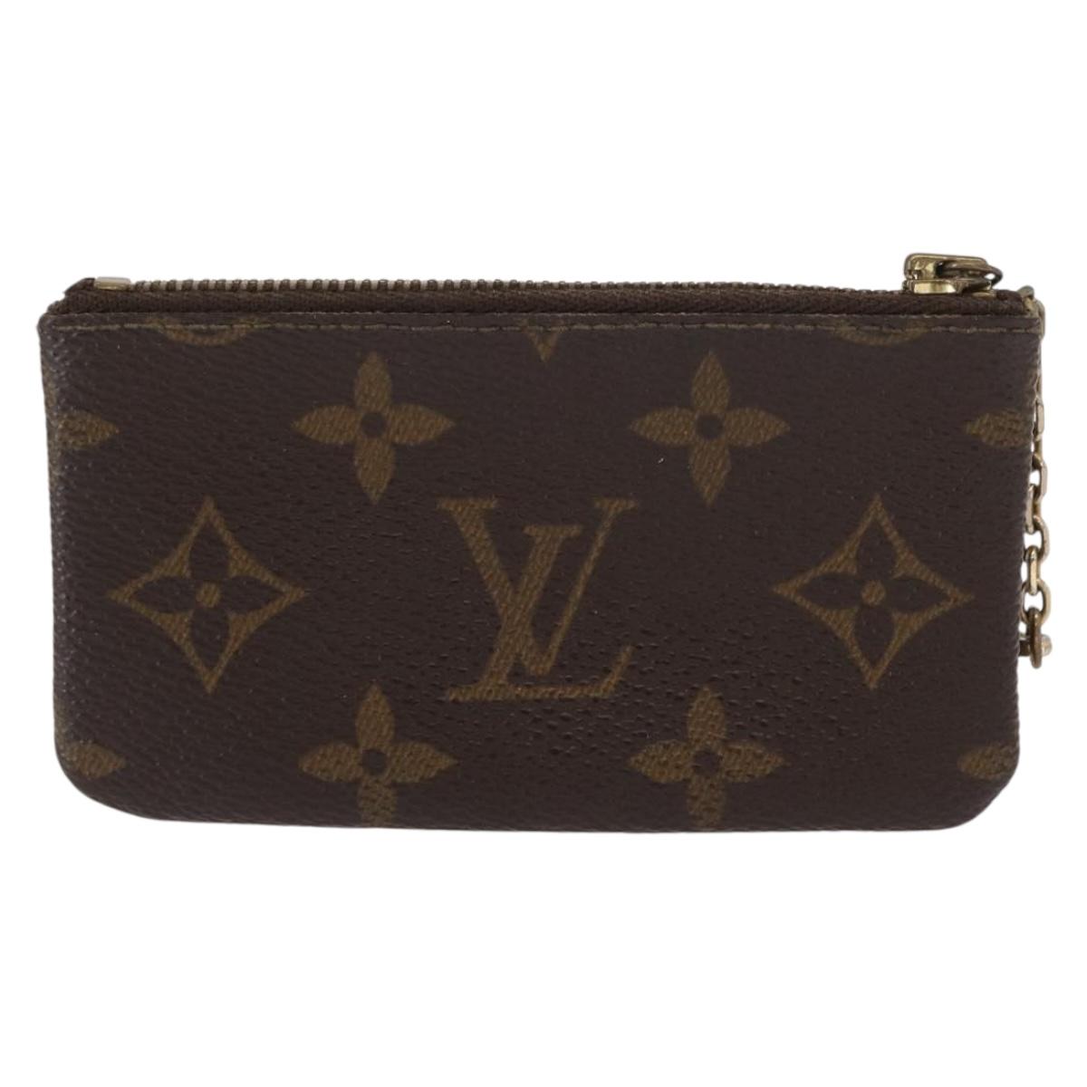 LOUIS VUITTON Monogram Pochette Cles Coin Purse M60033 LV Auth 154883