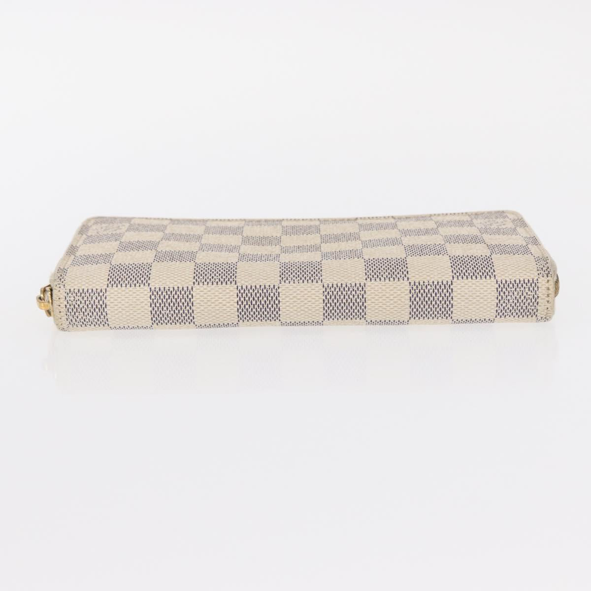 LOUIS VUITTON Damier Azur Zippy Wallet Long Wallet N60019 LV Auth 154889