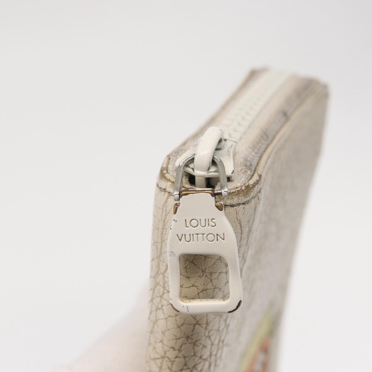 LOUIS VUITTON Monogram Empreinte Zippy Wallet Vertical Neige M80337 Auth 154891