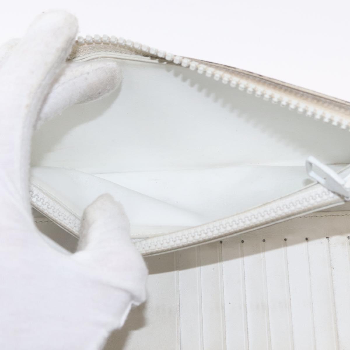 LOUIS VUITTON Monogram Empreinte Zippy Wallet Vertical Neige M80337 Auth 154891