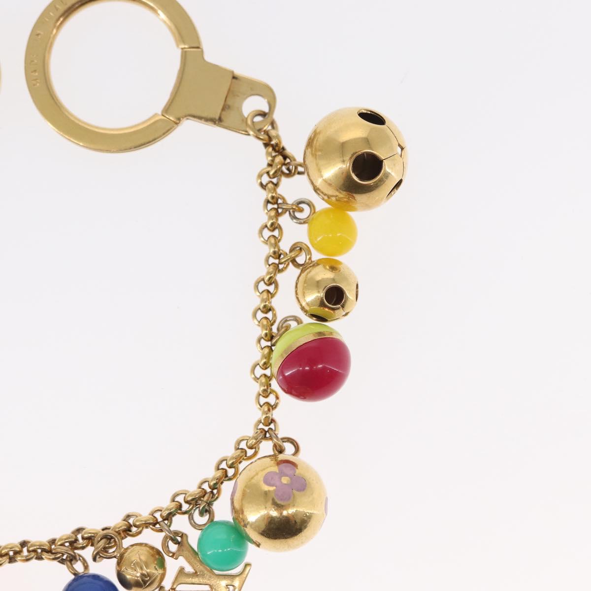 LOUIS VUITTON Porte Chainne Grullo metal Multicolor Gold Tone M62226 Auth 154893
