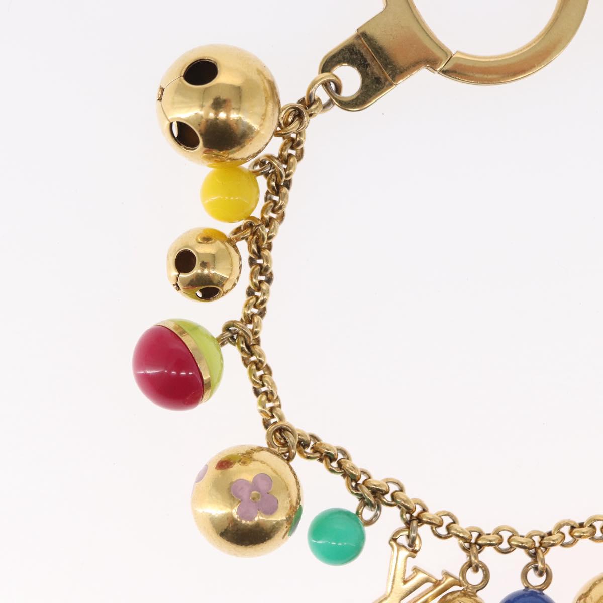 LOUIS VUITTON Porte Chainne Grullo metal Multicolor Gold Tone M62226 Auth 154893