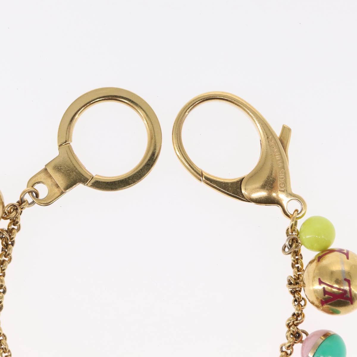 LOUIS VUITTON Porte Chainne Grullo metal Multicolor Gold Tone M62226 Auth 154893