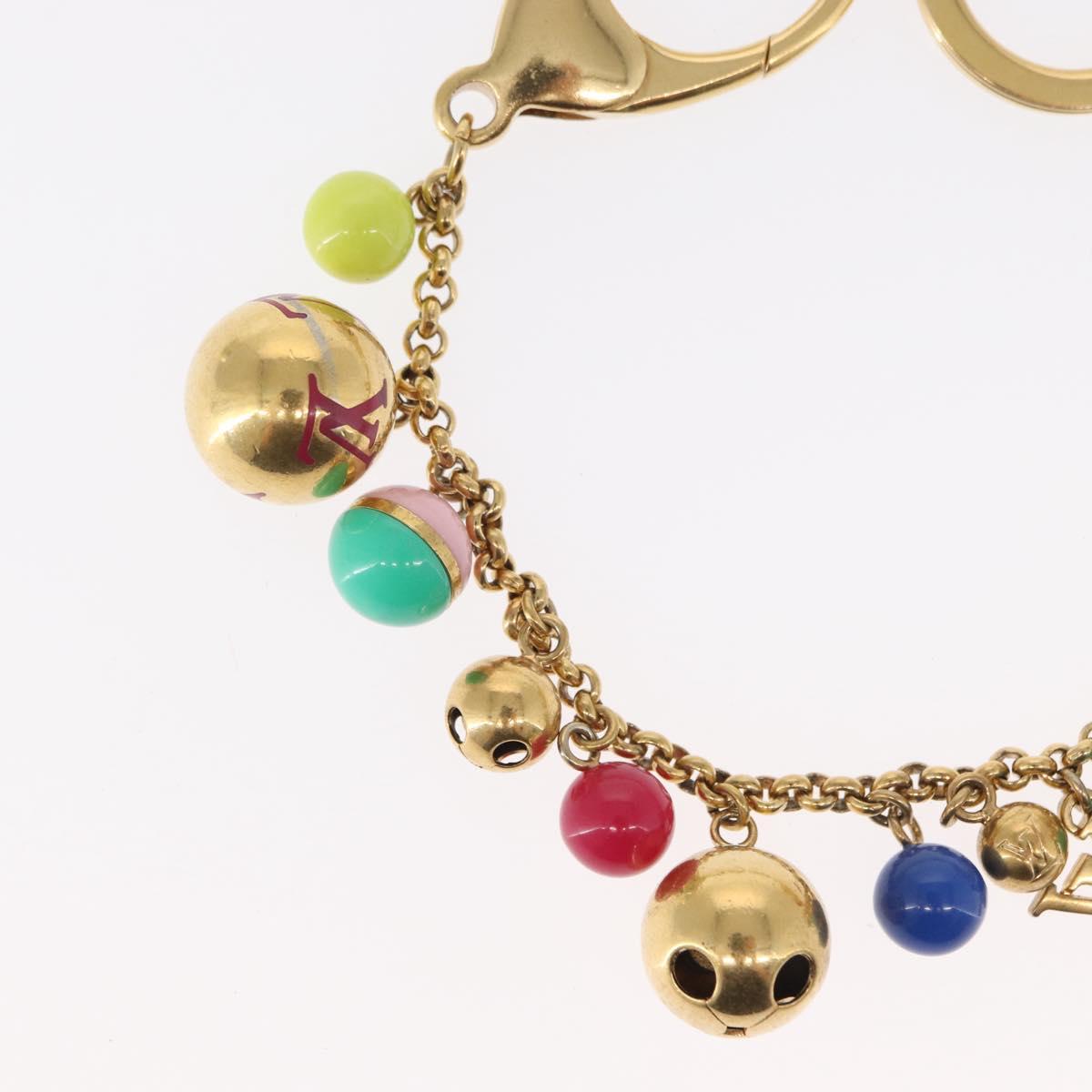 LOUIS VUITTON Porte Chainne Grullo metal Multicolor Gold Tone M62226 Auth 154893