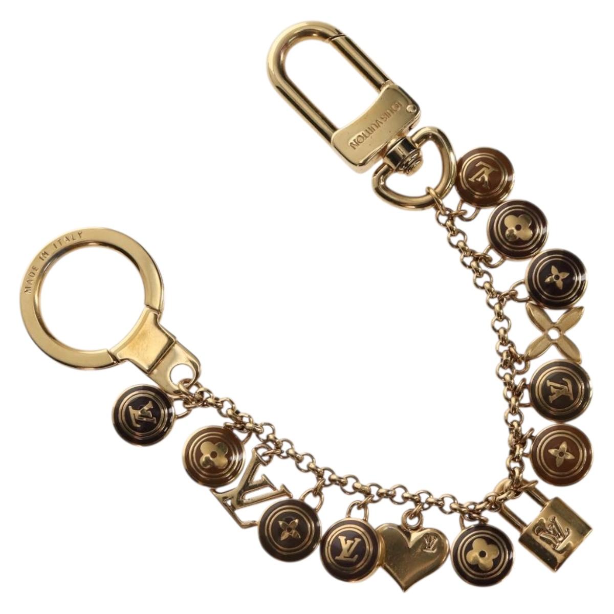 LOUIS VUITTON Porte Cles Chainne Pastille Key Holder Metal M65386 Auth 154895M