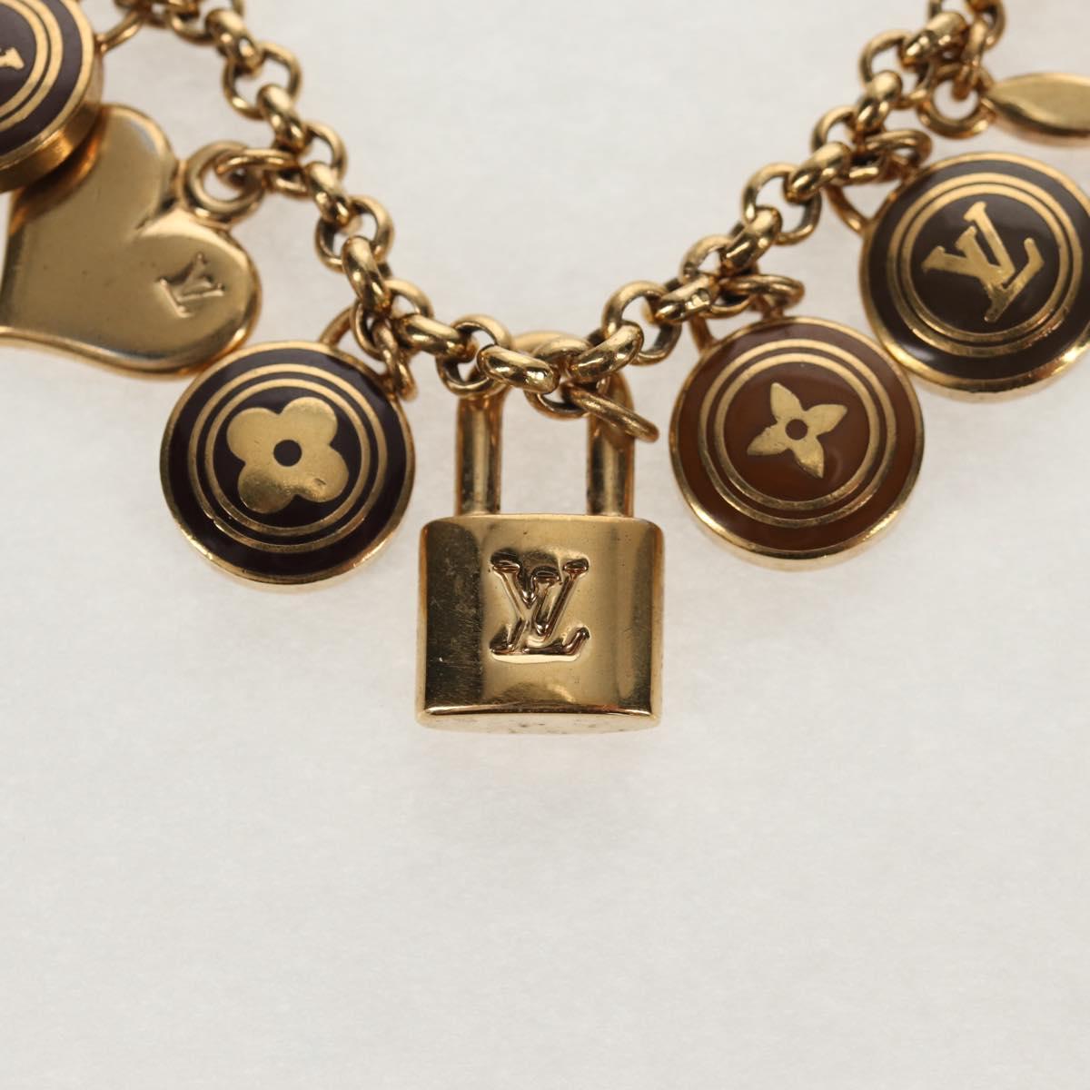 LOUIS VUITTON Porte Cles Chainne Pastille Key Holder Metal M65386 Auth 154895M