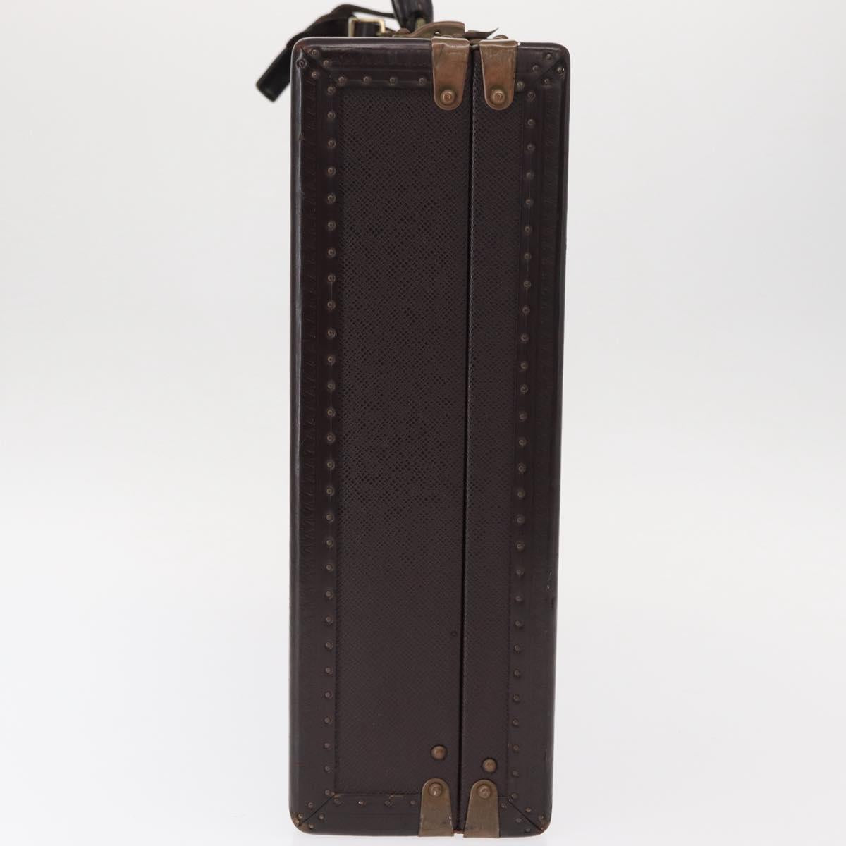 LOUIS VUITTON Taiga President Briefcase Acajou LV Auth 154896