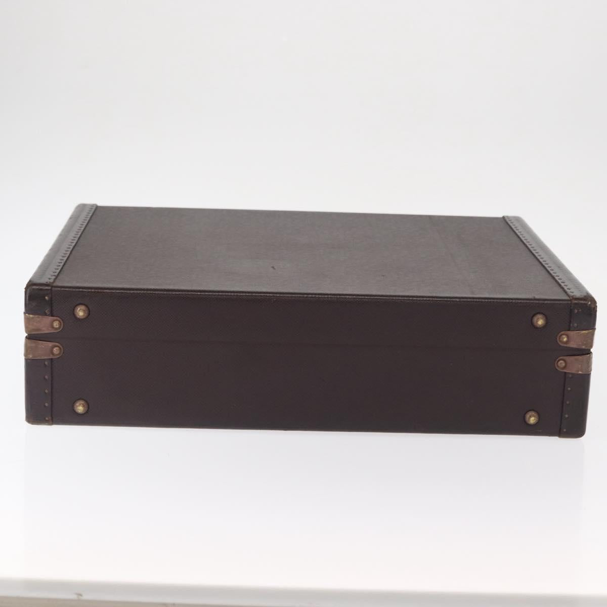 LOUIS VUITTON Taiga President Briefcase Acajou LV Auth 154896