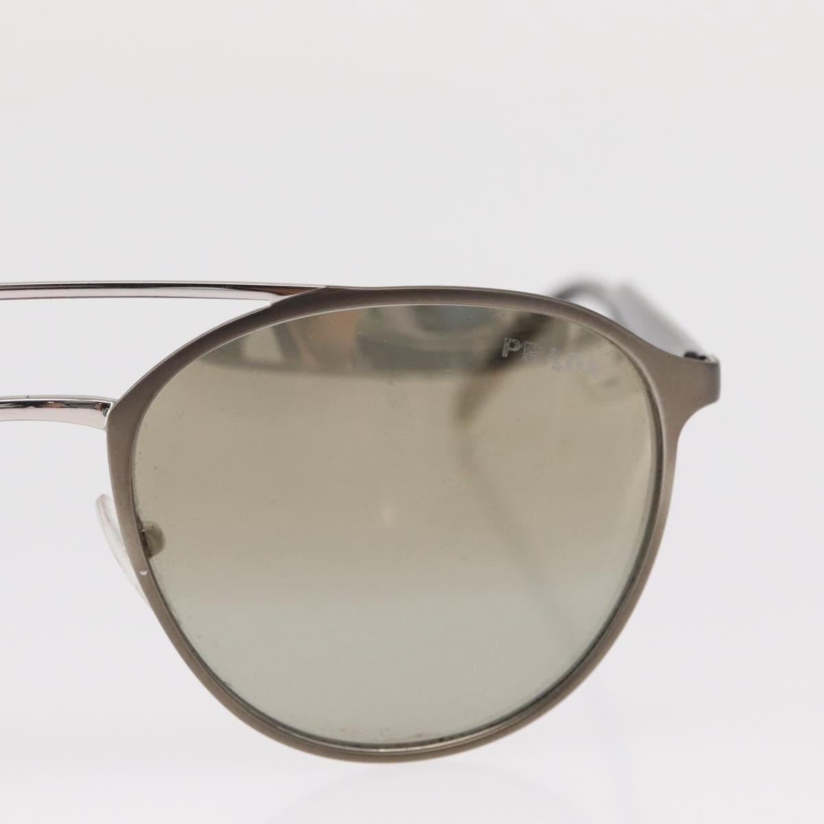 PRADA Sunglasses metal Brown SPR62T Auth 154897