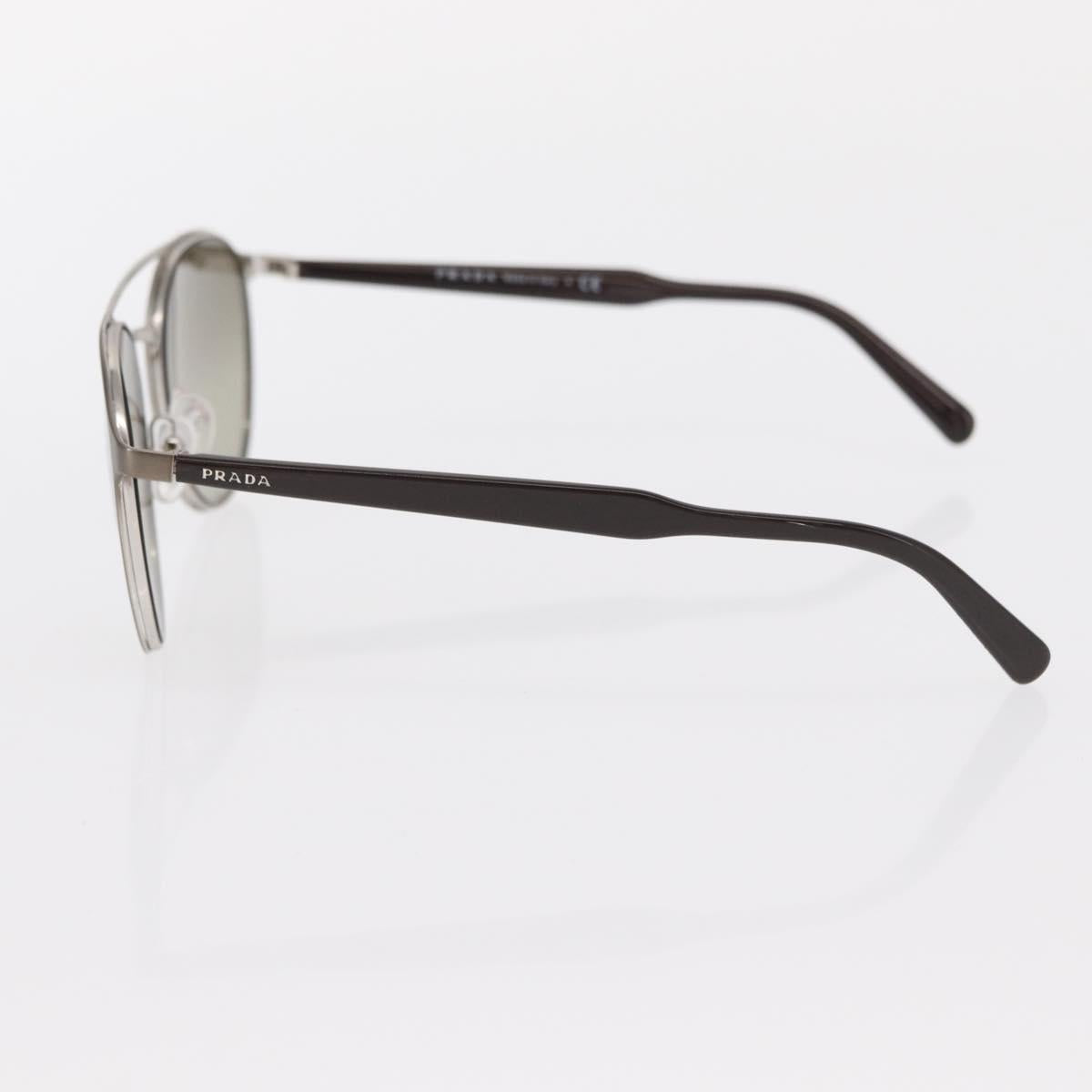 PRADA Sunglasses metal Brown SPR62T Auth 154897