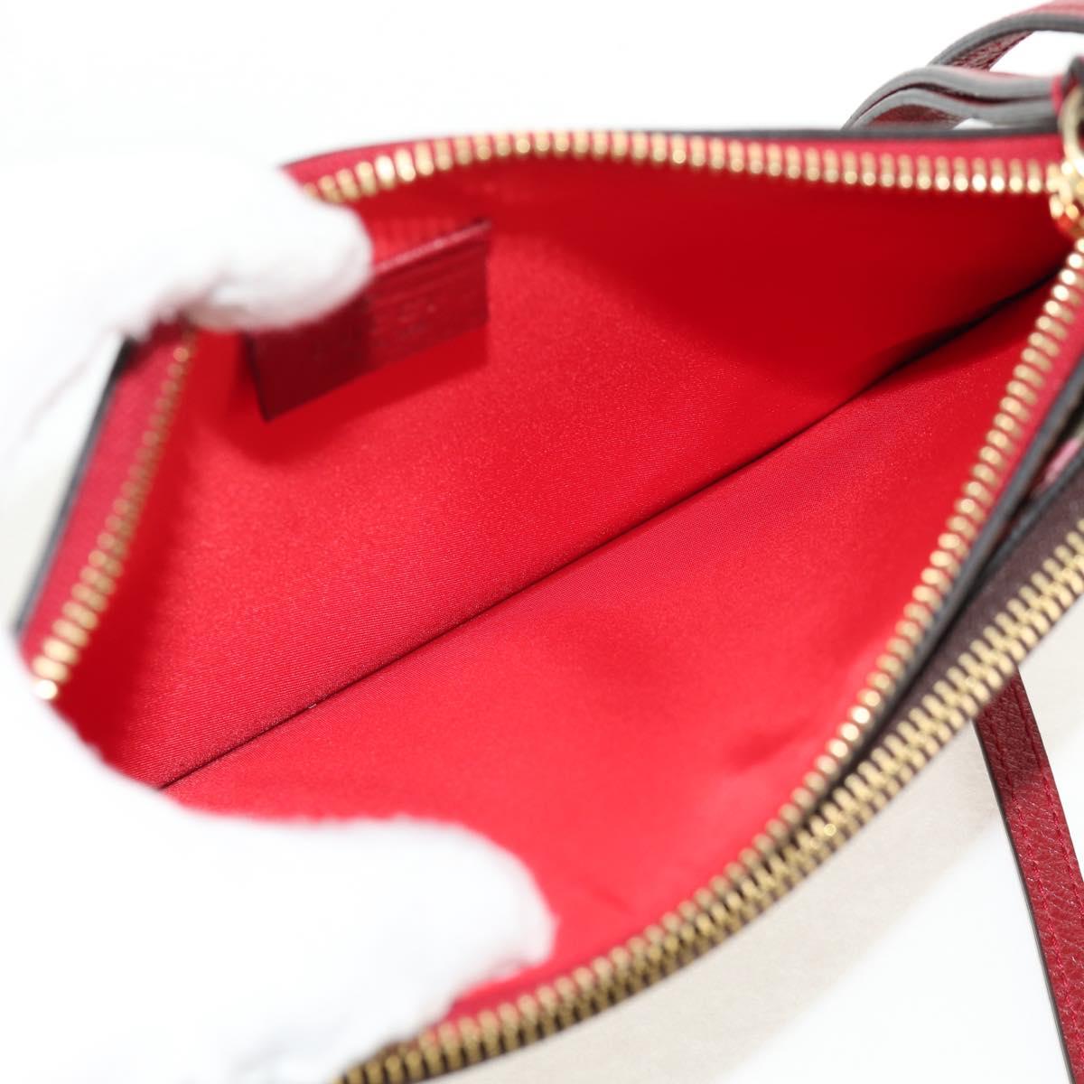 GUCCI GG Supreme Bengal Tiger Flower Bag PVC Beige Gold 454111 Auth 154913SAM