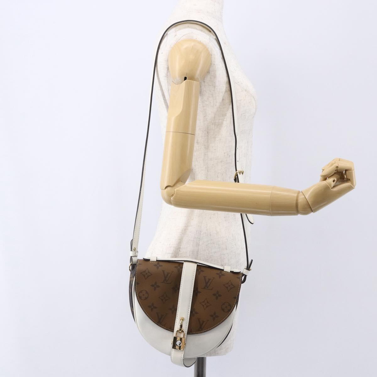LOUIS VUITTON Monogram Reverse Shanty Lock Shoulder Bag M43645 LV Auth 154914SM