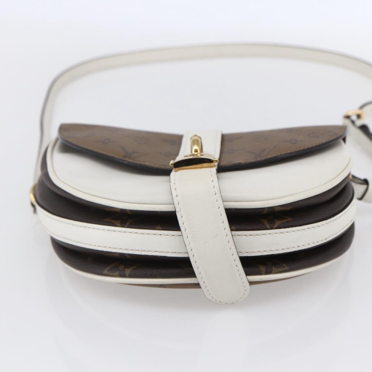 LOUIS VUITTON Monogram Reverse Shanty Lock Shoulder Bag M43645 LV Auth 154914SM