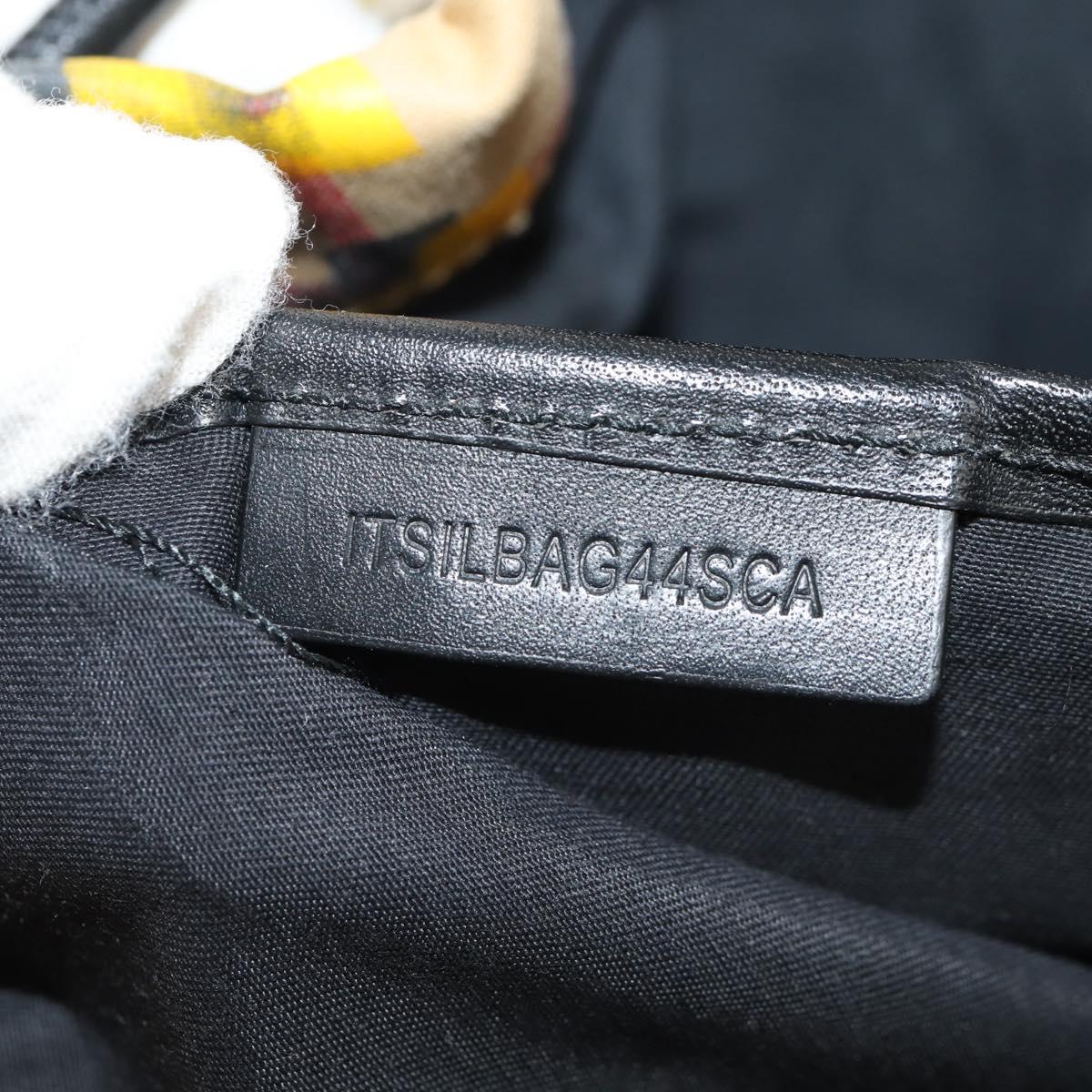 BURBERRY Nova Check Graffiti Backpack Canvas Beige Auth 154919V