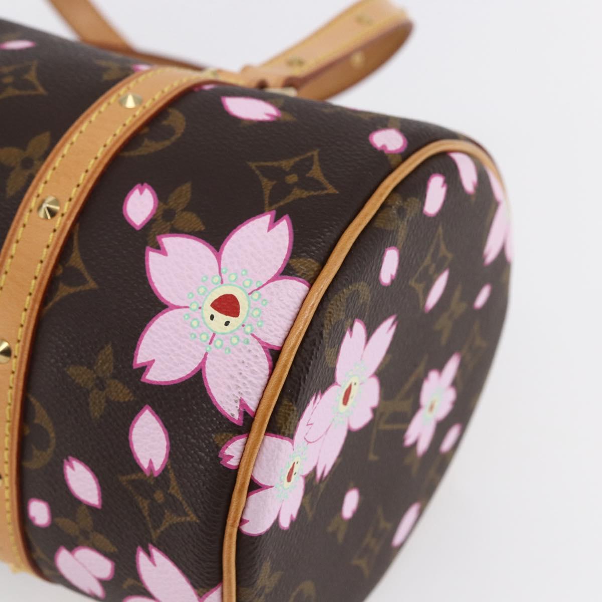 LOUIS VUITTON Monogram Cherry Blossom Papillon GM Bag M92009 LV Auth 154924SM