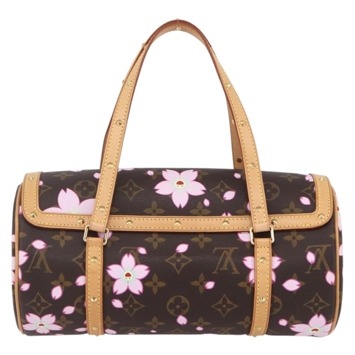 LOUIS VUITTON Monogram Cherry Blossom Papillon GM Bag M92009 LV Auth 154924SM