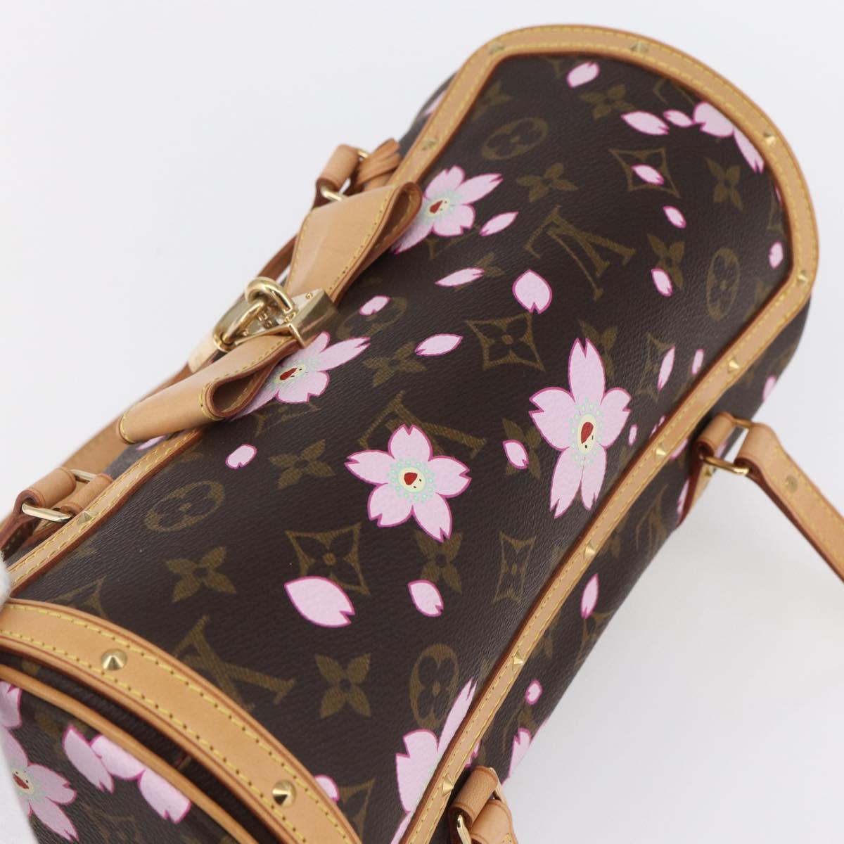 LOUIS VUITTON Monogram Cherry Blossom Papillon GM Bag M92009 LV Auth 154924SM