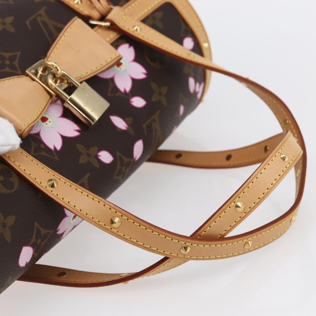 LOUIS VUITTON Monogram Cherry Blossom Papillon GM Bag M92009 LV Auth 154924SM