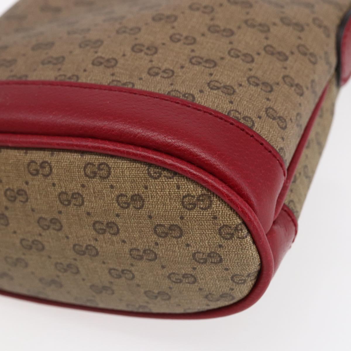 GUCCI Micro GG Supreme Doraemon Mini Bucket Bag PVC Beige 647801 Auth 154926SAM