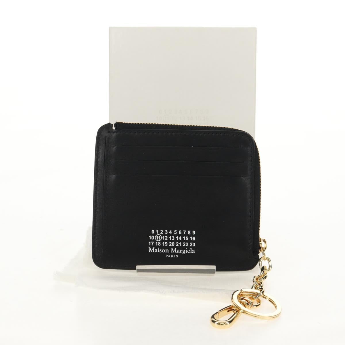 Maison Margiela 4 Stitch Fragment Case Compact Wallet Leather Black Auth 154938M