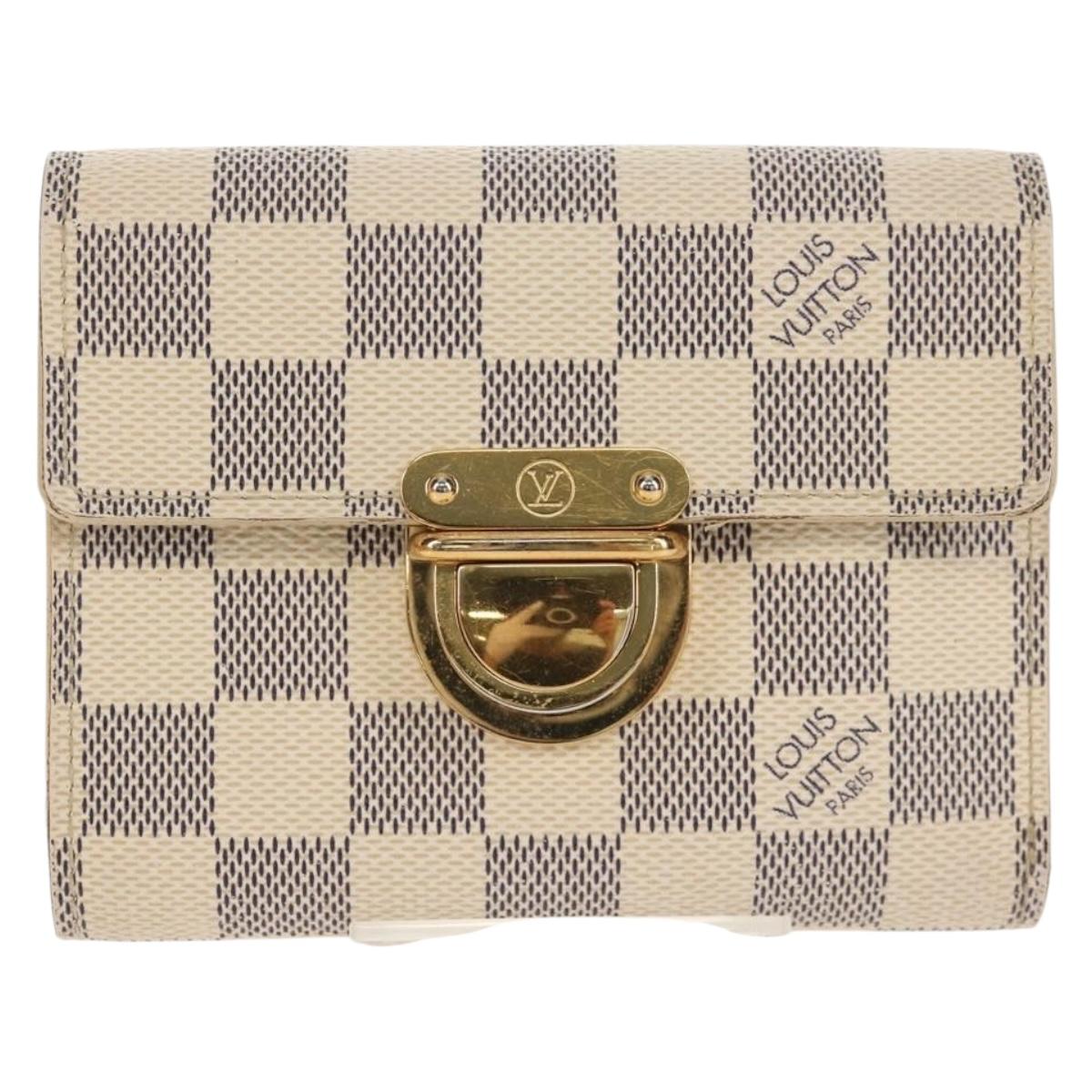 LOUIS VUITTON Damier Azur Portefeuille Koala Trifold Wallet N60013 Auth 154940V
