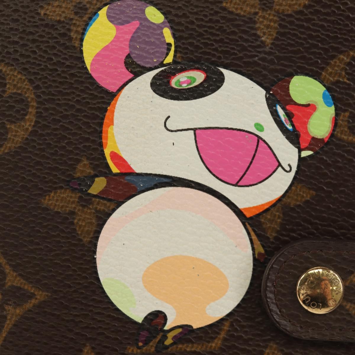 LOUIS VUITTON Monogram Panda Agenda PM Day Planner Cover R20011 LV Auth 154941V