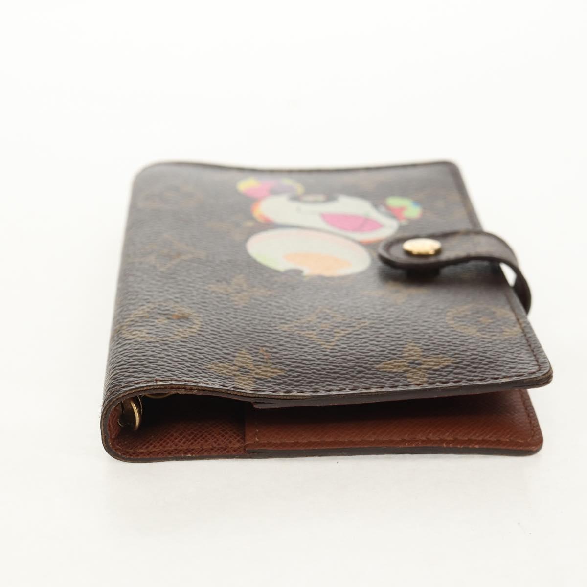 LOUIS VUITTON Monogram Panda Agenda PM Day Planner Cover R20011 LV Auth 154941V