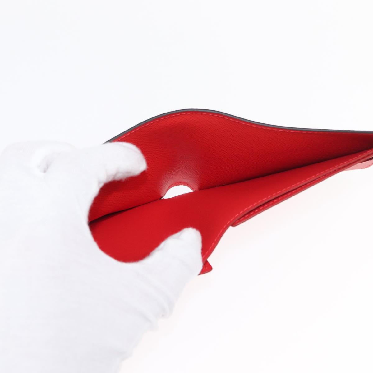 LOUIS VUITTON Epi Supreme Portefeuille Slender Wallet Red M67717 Auth 154943SM