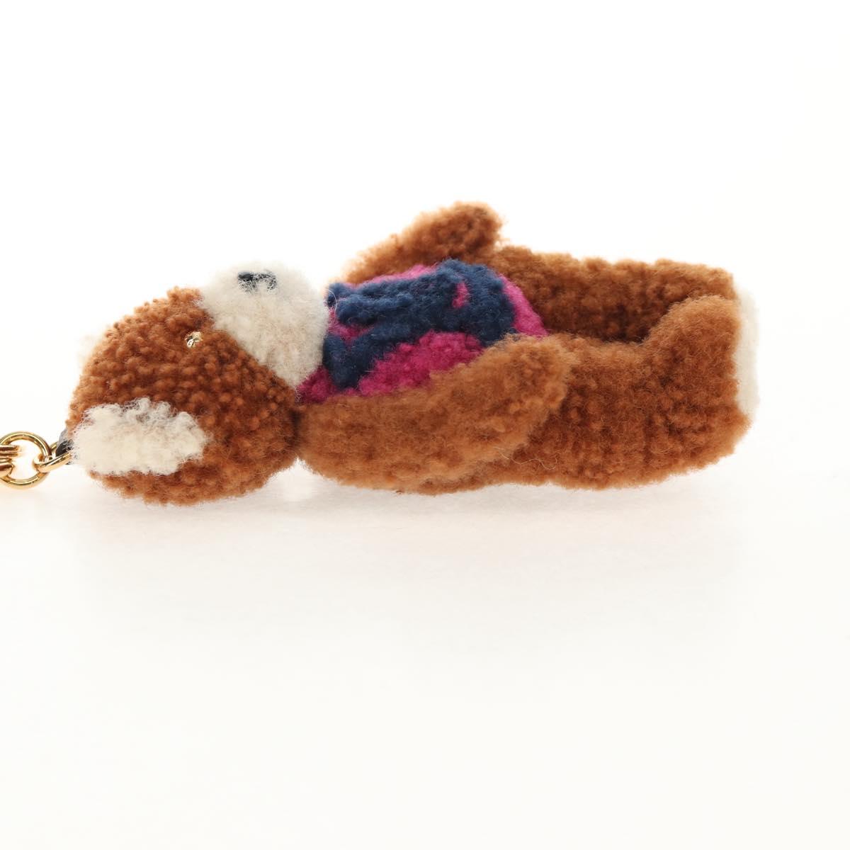 LOUIS VUITTON Porte Cles LV Teddy Bear Key Holder Mohair M69854 Auth 154944SAM
