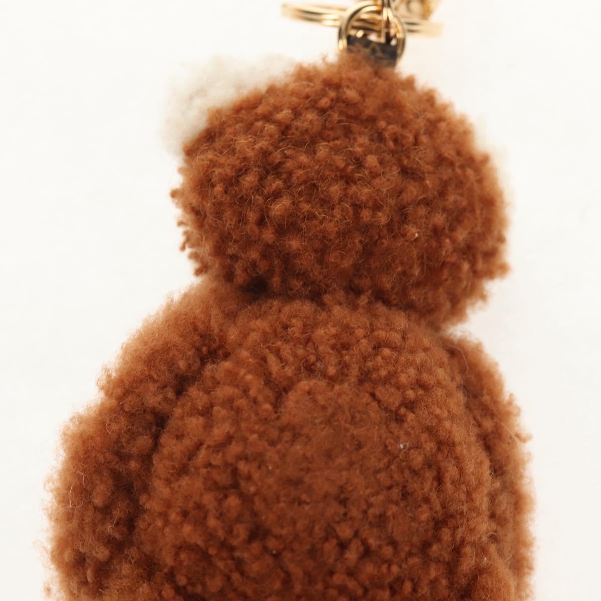 LOUIS VUITTON Porte Cles LV Teddy Bear Key Holder Mohair M69854 Auth 154944SAM