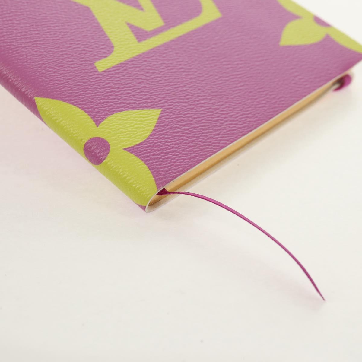 LOUIS VUITTON Monogram Giant Notebook Cover MM Note Cover Purple LV Auth 154945M