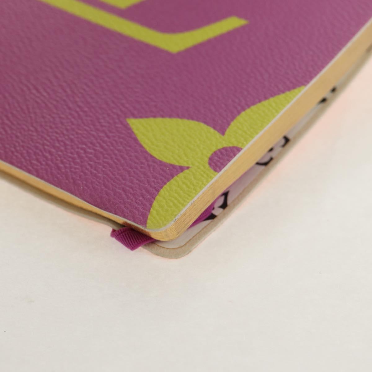 LOUIS VUITTON Monogram Giant Notebook Cover MM Note Cover Purple LV Auth 154945M