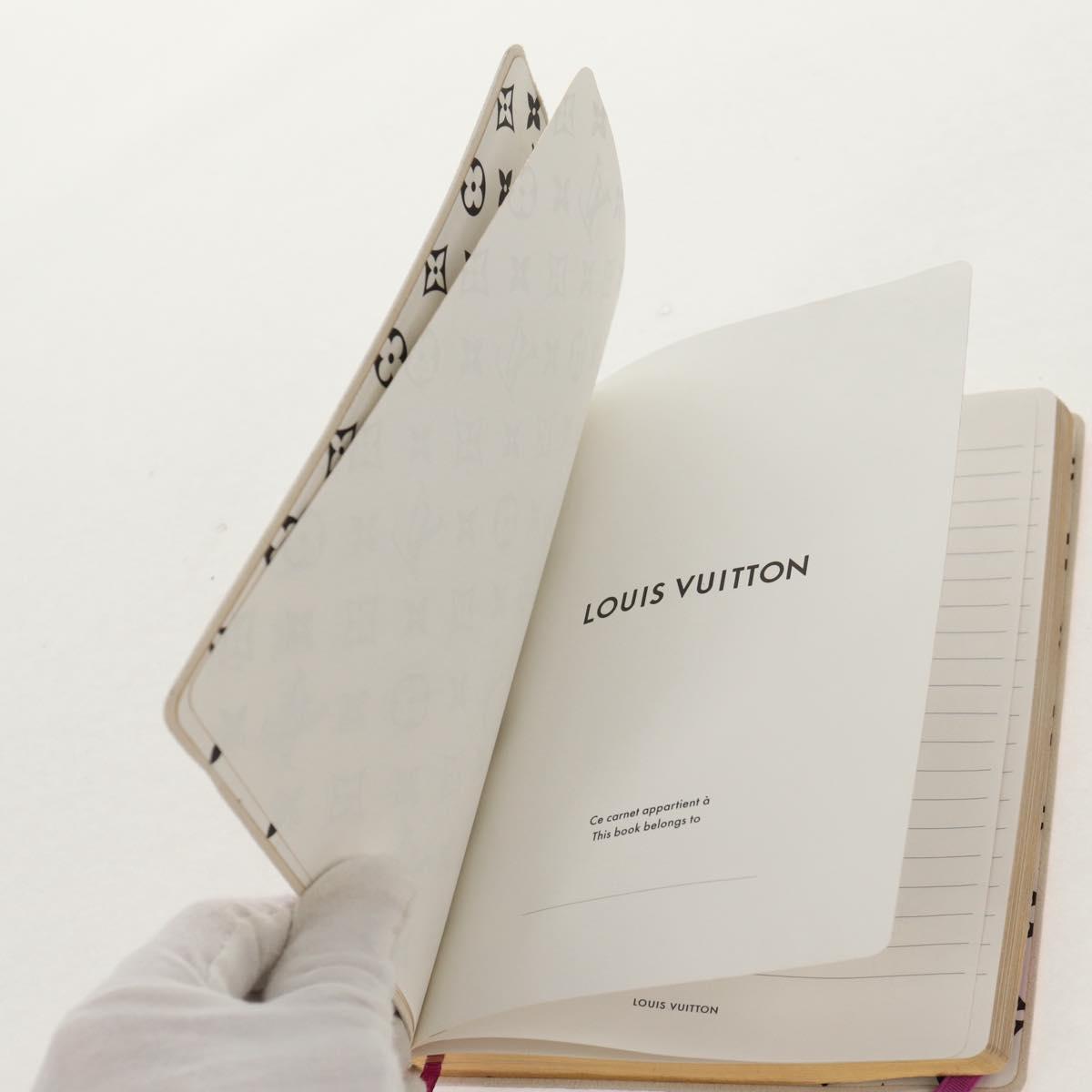 LOUIS VUITTON Monogram Giant Notebook Cover MM Note Cover Purple LV Auth 154945M