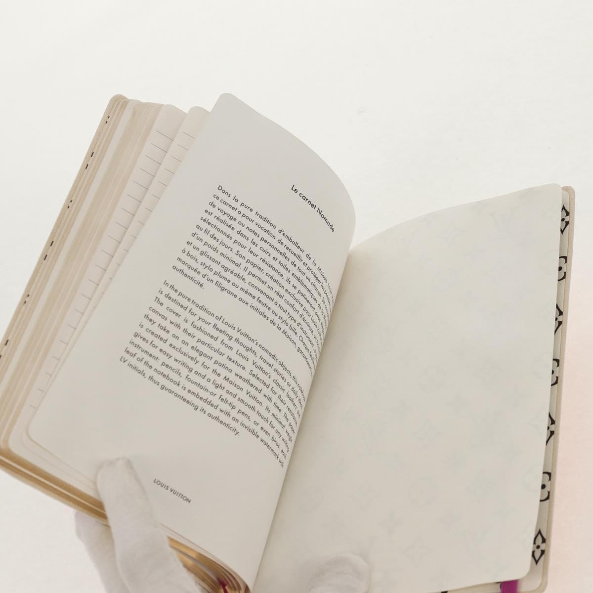 LOUIS VUITTON Monogram Giant Notebook Cover MM Note Cover Purple LV Auth 154945M