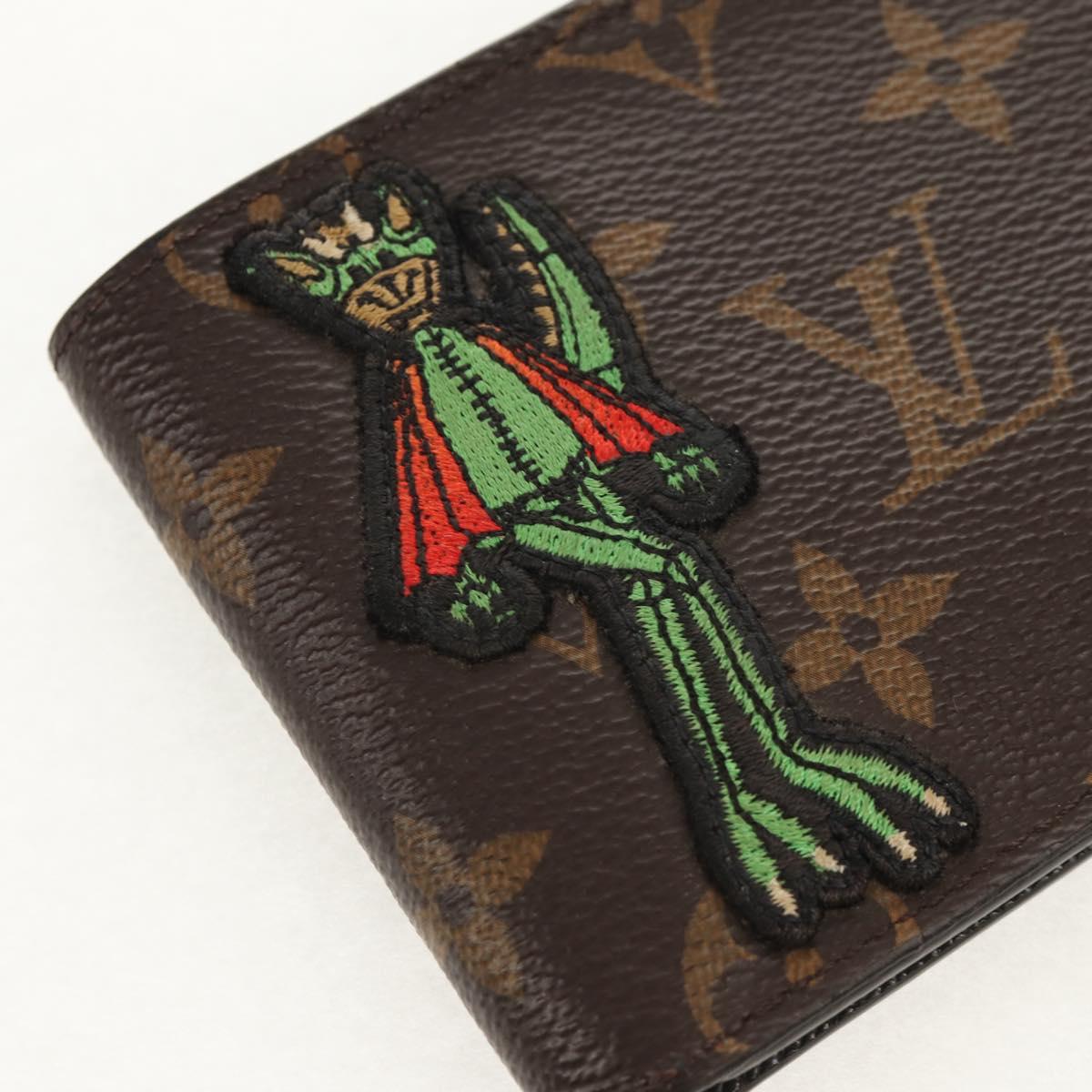 LOUIS VUITTON Monogram LV Friends Multiple Slender NM Bifold Wallet Auth 154949M