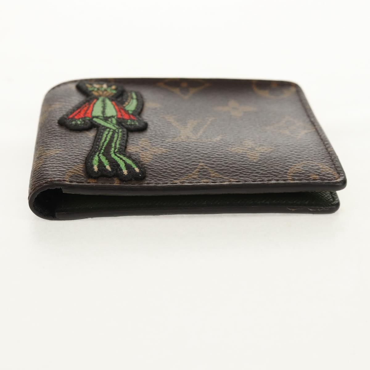 LOUIS VUITTON Monogram LV Friends Multiple Slender NM Bifold Wallet Auth 154949M