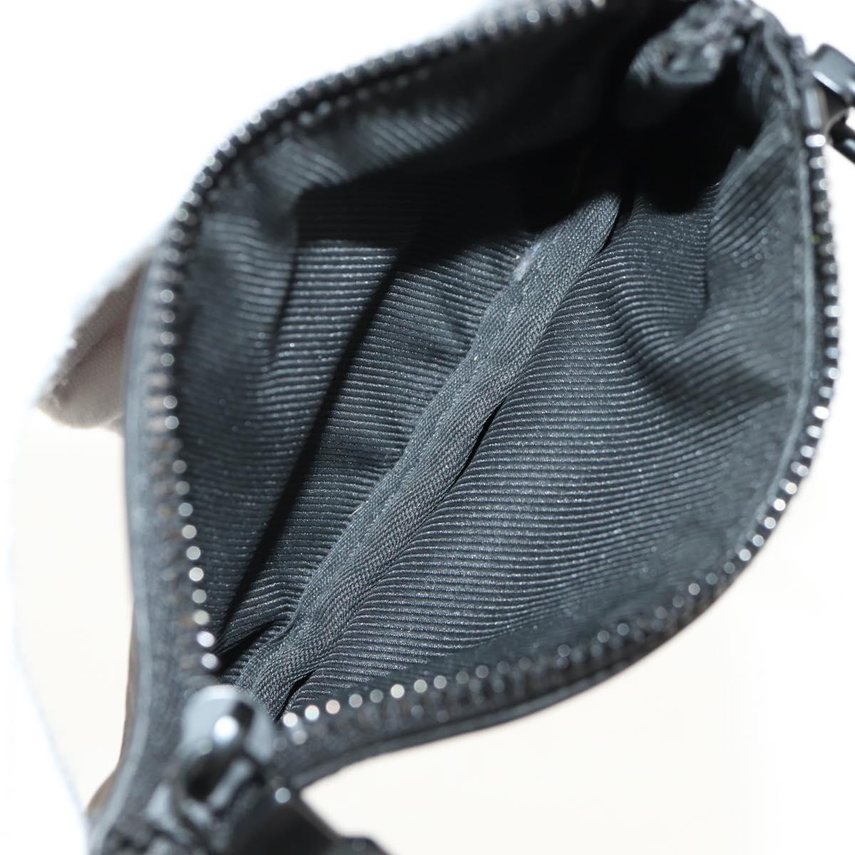 LOUIS VUITTON Monogram Shadow Duo Messenger Pouch Black LV Auth 154952V