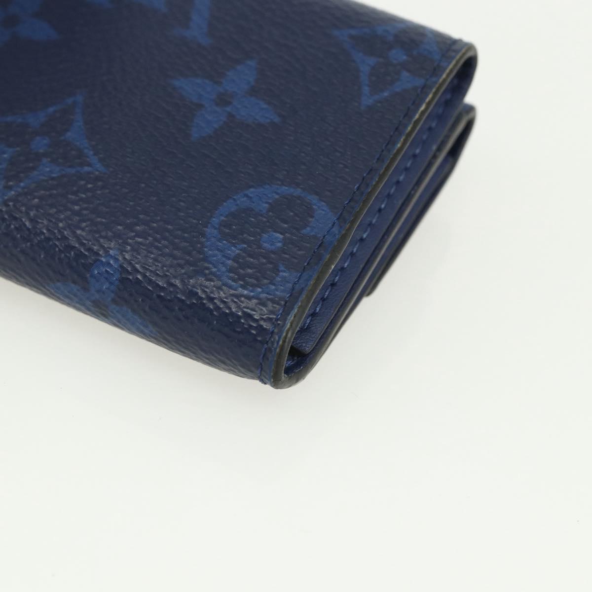 LOUIS VUITTON Tiger Lama Monogram Discovery Compact Wallet M67620 LV Auth 154953