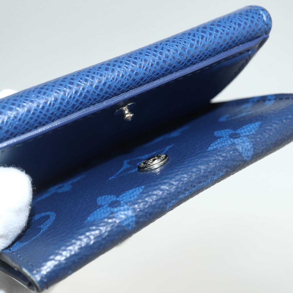 LOUIS VUITTON Tiger Lama Monogram Discovery Compact Wallet M67620 LV Auth 154953