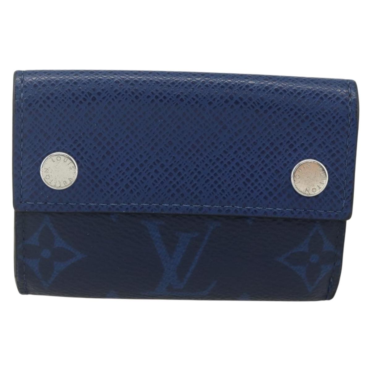 LOUIS VUITTON Tiger Lama Monogram Discovery Compact Wallet M67620 LV Auth 154953