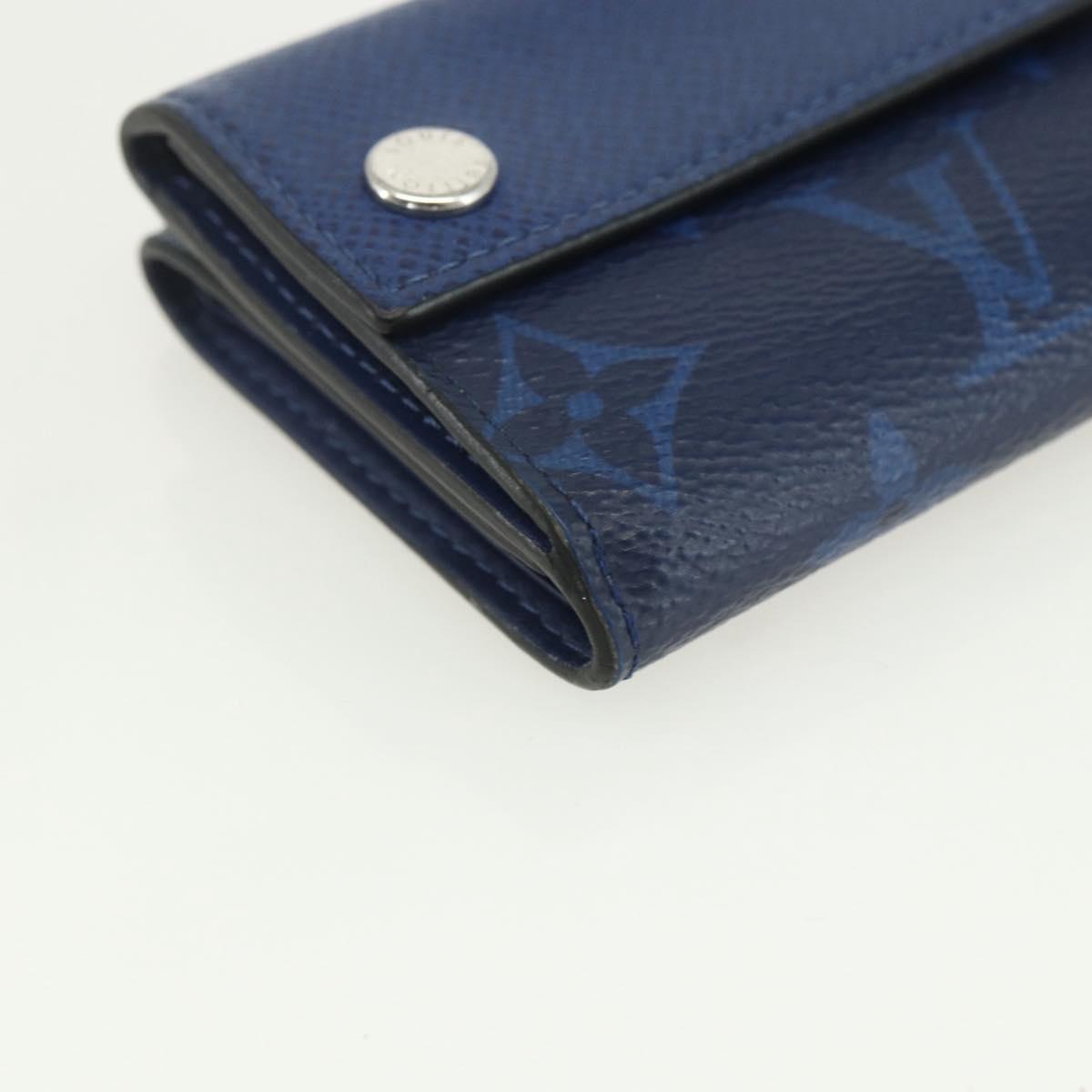 LOUIS VUITTON Tiger Lama Monogram Discovery Compact Wallet M67620 LV Auth 154953