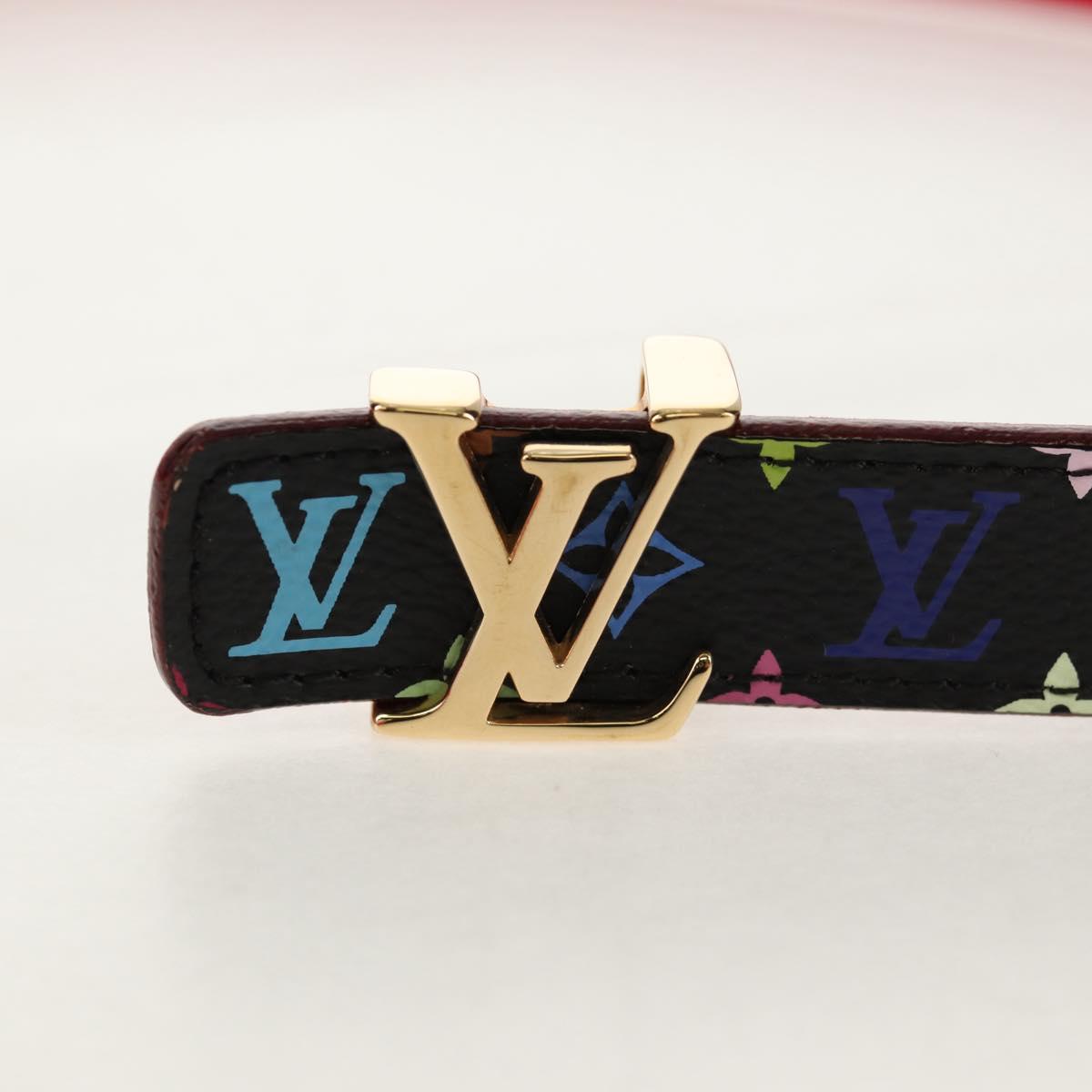LOUIS VUITTON Multicolor Ceinture LV Printed Initials Belt M9631 LV Auth 154955V