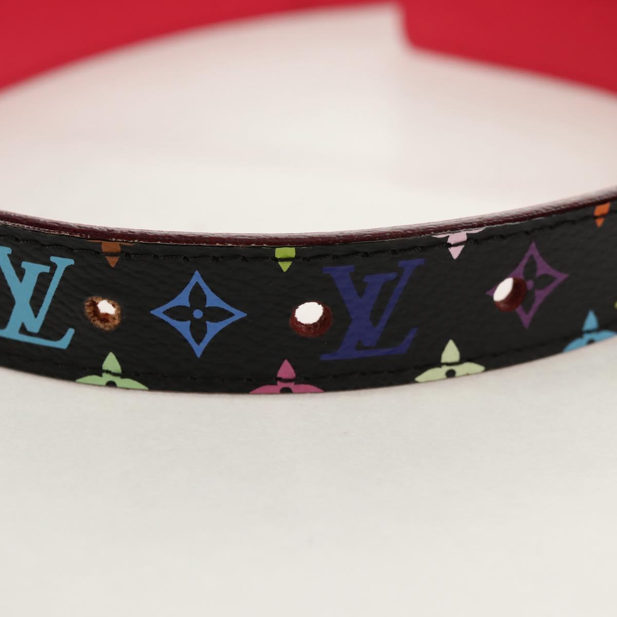 LOUIS VUITTON Multicolor Ceinture LV Printed Initials Belt M9631 LV Auth 154955V